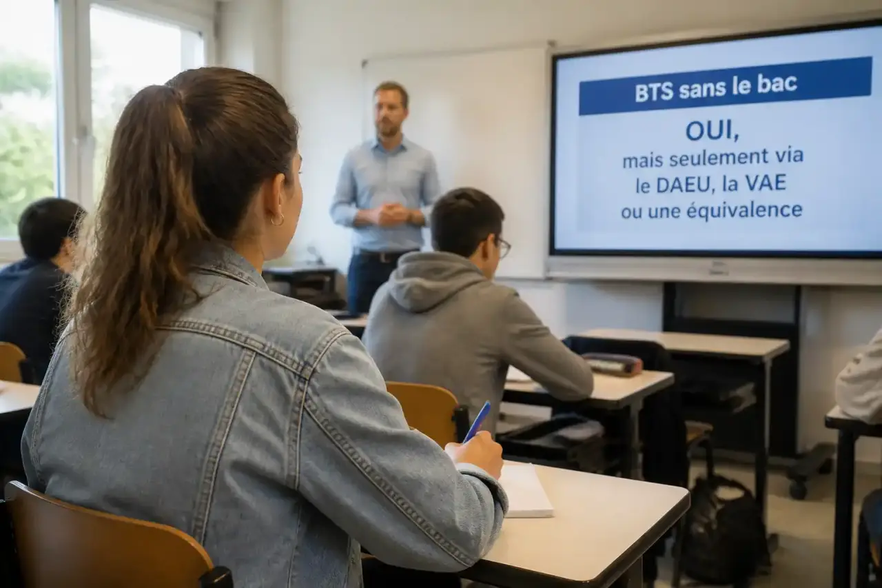 BTS sans le bac : oui, mais seulement via le DAEU, la VAE ou une équivalence