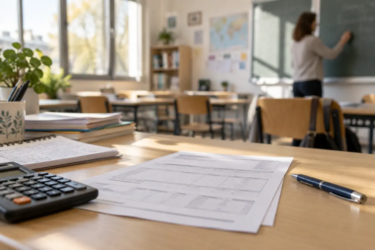 Fiche de paie dans l’enseignement : l’indice, les primes et les retenues expliquent vos écarts de salaire