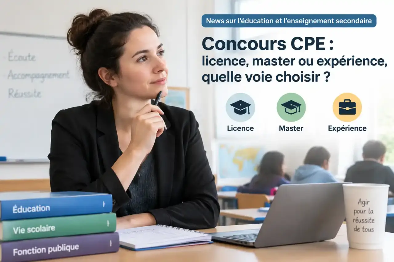 Concours CPE : licence, master ou expérience, quelle voie choisir ?